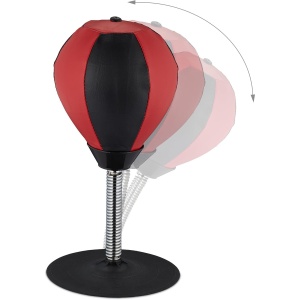 Jucarie Interactiva, Flippy, Model Sfera de Box cu Suport de Masa, Manusi Incluse, Inaltime Reglabila, +3 Ani, 10.5 x 20 x 23.5 cm, Rosu/ Negru - Img 4