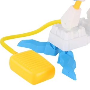 Jucarie pentru Copii, Flippy, Lansator de Rachete cu Piciorul, Doua Lansatoare, 4 Rachete Fara Lumini, 2 Aircrafts, 33x25x27 cm, Galben-Albastru - Img 4