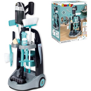 Jucarie Smoby Set curatenie cu troller si aspirator electronic Rowenta negru - Img 12
