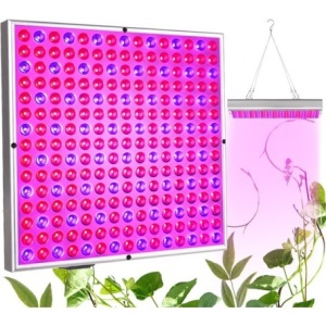 Lampa LED 45W Flippy, pentru cresterea plantelor in interior, 225 de leduri, 165 leduri rosii, 60 albastre, 30 x 30 cm, multicolor - Img 10