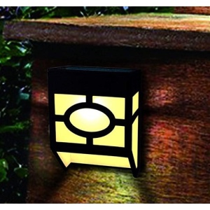 Lampa solara cu senzor Geometric, IP65, Lumina Alb cald, Flippy - Img 9