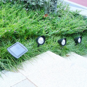 Lampa solara de tip decoratiune pentru gradina, Flippy, model 3 felinare, alb rece - Img 4