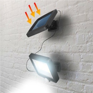 Lampa Solara LED 120 COB, Flippy, 6 Grile, Senzor de Lumina si Miscare, Lungime Cablu 4.8 m, Lumina Alba - Img 2