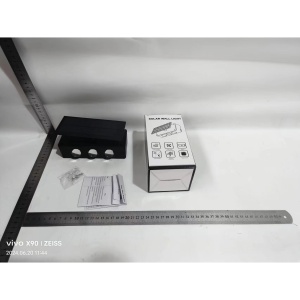 Lampa solara LED bidirectionala Flippy, cu panou ajustabil, comutator culoare lumina, pentru perete, scari, gradina, terasa, 16 x 6.5 cm, 6 LED-uri, material ABS, baterie 3.7 V, 1200mah, multicolor - Img 7