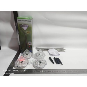Lampa solara LED tip Diamant pentru gradina Flippy, inaltime 30 cm, 2V, ABS, 600mAh, multicolor - Img 5
