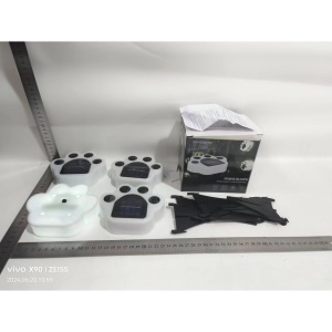 Lampa solara LED, Tip laba de urs, pentru gazon sau gradina, Rezistenta la apa, Flippy, Alb rece - Img 12