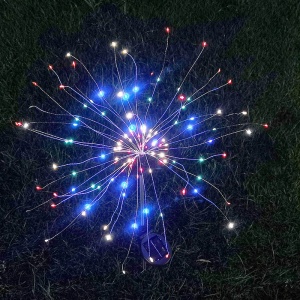 Lampa solara sub forma de artificii, 90 LED-uri, multicolor, Flippy - Img 6