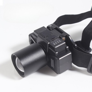 Lanterna LED de Montat pe Cap, Flippy, cu Raza Lunga de Zoom, Far Telescopic, Reglabil, Rezistent la Apa, pentru Pescuit in Aer Liber, Camping, Lumina Puternica, Lanterna, 7x4.5x6 cm, Negru - Img 6