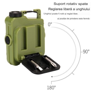 Lanterna Mini de Buzunar Tip Breloc, Flippy, Incarcare prin USB Type C, Multifunctionala, pentru Exterior, Camping, Alpinism, Ciclism, Mini Lanterna Elvis, 6.1 x 5 x 2.5 cm, Lumina Puternica, Culoare Verde - Img 9
