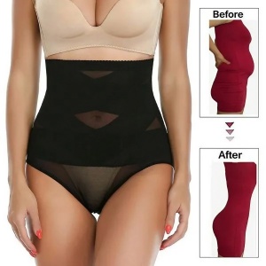 Lenjerie Modelatoare pentru Abdomen, Flippy, cu Talie Inalta si Corset, Negru, Push-Up, Marimea M - Img 6