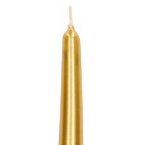Lumanare Decorativa, Flippy, pentru Masa, 25 cm, din Parafina, fara Fum, Ardere 7.5h, Auriu - Img 4