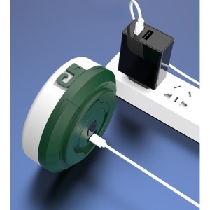 Lumină de camping LED încărcare USB, Flippy, șir colorat, pentru aer liber, cort, Distanta 10 metri, 1800mAH, 10.5x4.3 cm, Alb Verde - Img 5