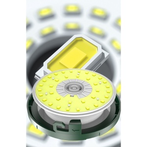 Lumină de camping LED încărcare USB, Flippy, șir colorat, pentru aer liber, cort, Distanta 10 metri, 1800mAH, 10.5x4.3 cm, Alb Verde - Img 13