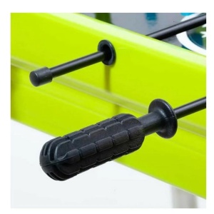 Masa de fotbal cu teren si 18 jucatori Flippy, 6 manere, cu Tablou Scor, din Metal si ABS, 51 x 44 x 17.5 cm, Design Multicolor, pentru copii/adulti, verde - Img 7