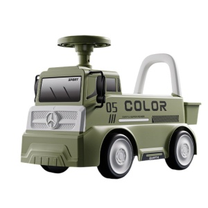 Mașinuță pentru copii, Flippy, 3 ani, Model Camion, Sport, Claxon, Cutie Depozitare, 62x26x40 cm, Verde - Img 1