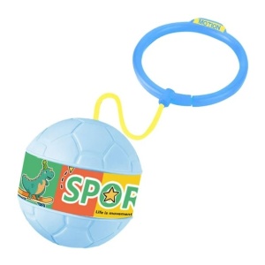 Minge pentru Sarit, Flippy, Tip Coarda Hula Hoop, Cerc 12 cm, Coarda 52 cm, Minge 12 x 11 cm, Functie Iluminat, 4-6 Ani, Plastic, Albastru - Img 1