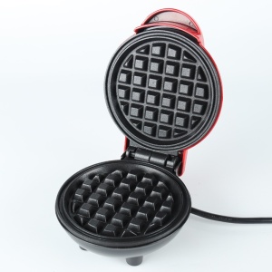Mini Aparat de Vafe, Flippy, Multifunctional, Pentru Casa si Calatorii, Compact, Usor de Transportat si Depozitat, 18x14.5x9.3 cm, Rosu - Img 5