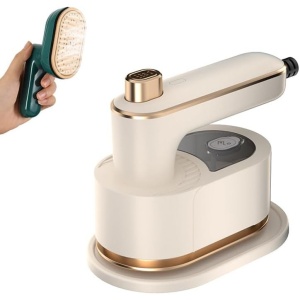 Mini Fier de Calcat, Flippy, Pliabil si Portabil, Calcare Verticala/Orizonala, cu Abur, 50 ml, 40W, 10.5 x 12 cm, Alb - Img 4
