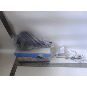 Mixer Electric fara Fir, Flippy, pentru Oua Smantana Frisca, Maner Plastic, Usor de Utilizat si Depozitat, Albastru Inchis - Img 2