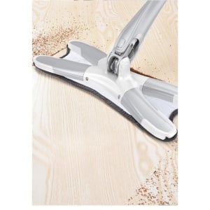 Mop Plat, Flippy, cu Sistem de Stoarcere, 2 Lavete Incluse, Lungime Telescopica 140 cm, Argintiu - Img 9