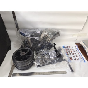 Motocicleta Electrica cu 2 Roti Mari si 2 Roti Ajutatoare, Flippy, Acumulator Incarcare, Anti-Rasturnare, Lumini, Muzica, Motor:380, Baterie 6V4.5, 41.5x70x34 cm, 4.5 Kg, 3 Ani+, Gri Negru - Img 2