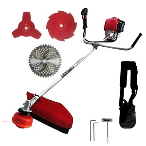 Motocoasa pe benzina CRAFT-TEC T5600 PROFI, 7.5CP, 4 timpi, 62cc, tambur automat, disc 3 lame, disc 8 lame, disc vidia, ham profesional - Img 2