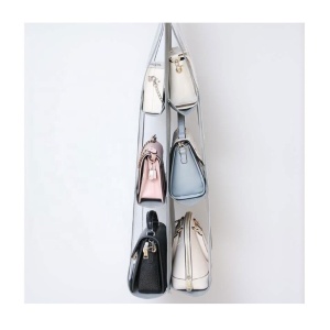 Organizator Genti 6 Compartimente Flippy, Suspendabil, 85 x 36 cm, gri - Img 3