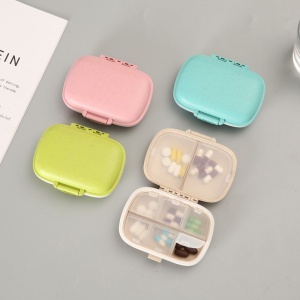 Organizator medicamente, Plastic, 8 compartimente, 0.1 L, Alb, Flippy, 11 x 7 cm - Img 2
