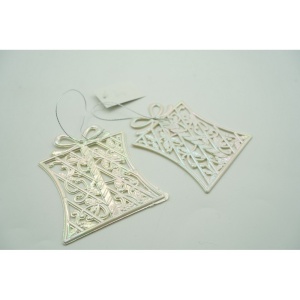 Ornament brad de Craciun, Perlat, in forma de Cadou, 9 cm x 11 cm, Plastic, Flippy - Img 10