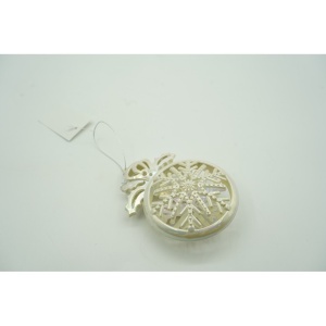 Ornament brad de Craciun, Perlat, Rotund, 8 cm x 11 cm, Plastic, Flippy - Img 10