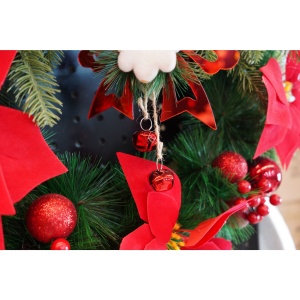Ornament brad, Flippy, Funda cu clopotei, Rosu, Lucios, 15*20CM, Acril, Interior/ Exterior - Img 3