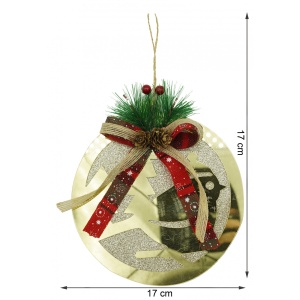 Ornament brad, Flippy, Pasare, Auriu, Lucios, 17*17CM, Acril, Interior/ Exterior - Img 13