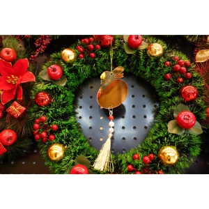 Ornament brad, Flippy, Rotund, Auriu, Lucios, 10*23CM, Acril, Interior/ Exterior - Img 2