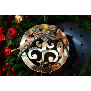 Ornament brad, Flippy, Rotund, Auriu, Lucios, 15*26CM, Acril, Interior/ Exterior - Img 2