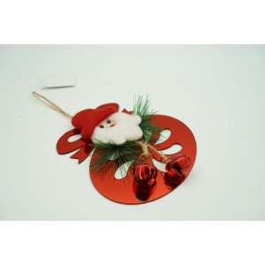 Ornament brad, Flippy, Rotund cu clopotei, Rosu, Lucios, 15*20CM, Acril, Interior/ Exterior - Img 5