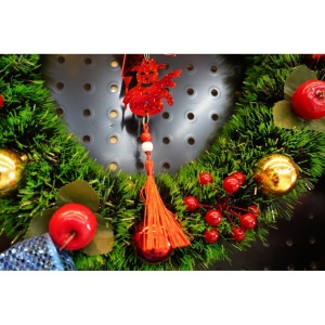 Ornament brad, Flippy, Stea, Om de zapada, Rosu, Lucios, 10*28CM, Acril, Interior/ Exterior - Img 9