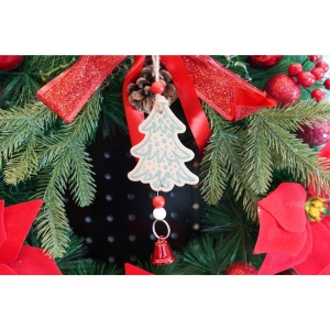 Ornament de brad bradulet, Flippy, multicolor, lemn, 17 cm - Img 3