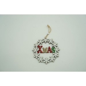Ornament de brad Xmas, Flippy, multicolor, lemn, 12 cm - Img 4