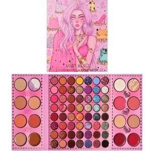 Paleta de farduri Kevin&Coco, 72 de culori, stil pliabil, conturing, iluminator, blush incluse, dreptunghiulara, 22 x 24.5 cm, 490 g, multicolor - Img 1