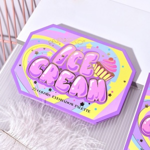 Paleta de Machiaj, KEVIN & COCO, Violet Ice Cream, Fard de Pleoape, 22 culori, 19 x 13.7 x 1.3 cm - Img 3