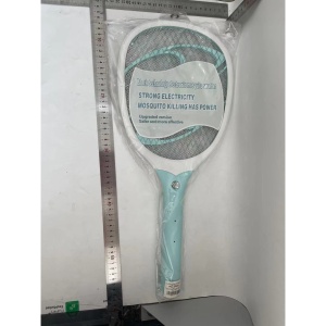 Paleta Electrica pentru Tantari, Muste sau Insecte LED, Flippy, Reincarcabila, Incarcare USB, Plastic, Casa si Gradina, Anti-insecte, Alb-Albastru - Img 2