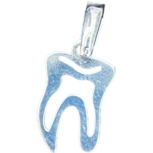 Pandantiv din Argint 925 Jolie Silver, Model Dinte, 15 x 7 mm, 0.6 g - Img 1