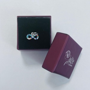 Pandantiv, Jolie Silver, Argint 925, Model Infinit cu Pietre, Model Random, Zirconii, 10 x 12 mm, 0.6 g - Img 6