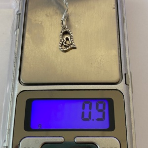 Pandantiv, Jolie Silver, Argint 925, Model Inima in Inima, 0.9 g, 18x11 mm - Img 6