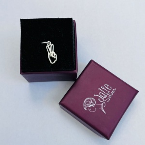 Pandantiv, Jolie Silver, Argint 925, Model Semnul Pacii, 19 x 16 mm, 0.9 g - Img 6