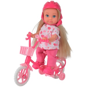 Papusa Simba Evi Love My First Bike 12 cm inimioare - Img 1
