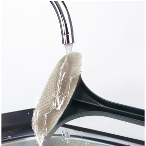 Perie de Spalat si Curatat Geamuri, Flippy, pentru Plase si Suprafete Diverse, 46x16x5 cm, Verde Inchis-Alb - Img 3