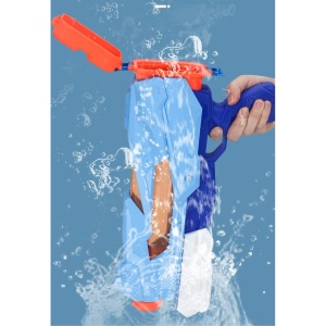 Pistol cu Apa pentru Copii, Rezervor, Pentru Piscina/Plaja, Flippy, 6ani+, 5 duze, Quick Fill, Albastru, 800ML - Img 7
