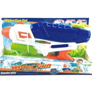 Pistol cu Apa pentru Copii, Rezervor, Pentru Piscina/Plaja, Flippy, 6ani+, Albastru/Multicolor, 1000ML, model 2 - Img 3