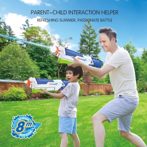 Pistol cu Apa pentru Copii, Rezervor, Pentru Piscina/Plaja, Flippy, 6ani+, Multicolor, 1200ML - Img 3